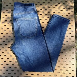 Citizens Of Humanity Indigo Rocket Crop High Rise Skinny Dark Side Detail Jeans